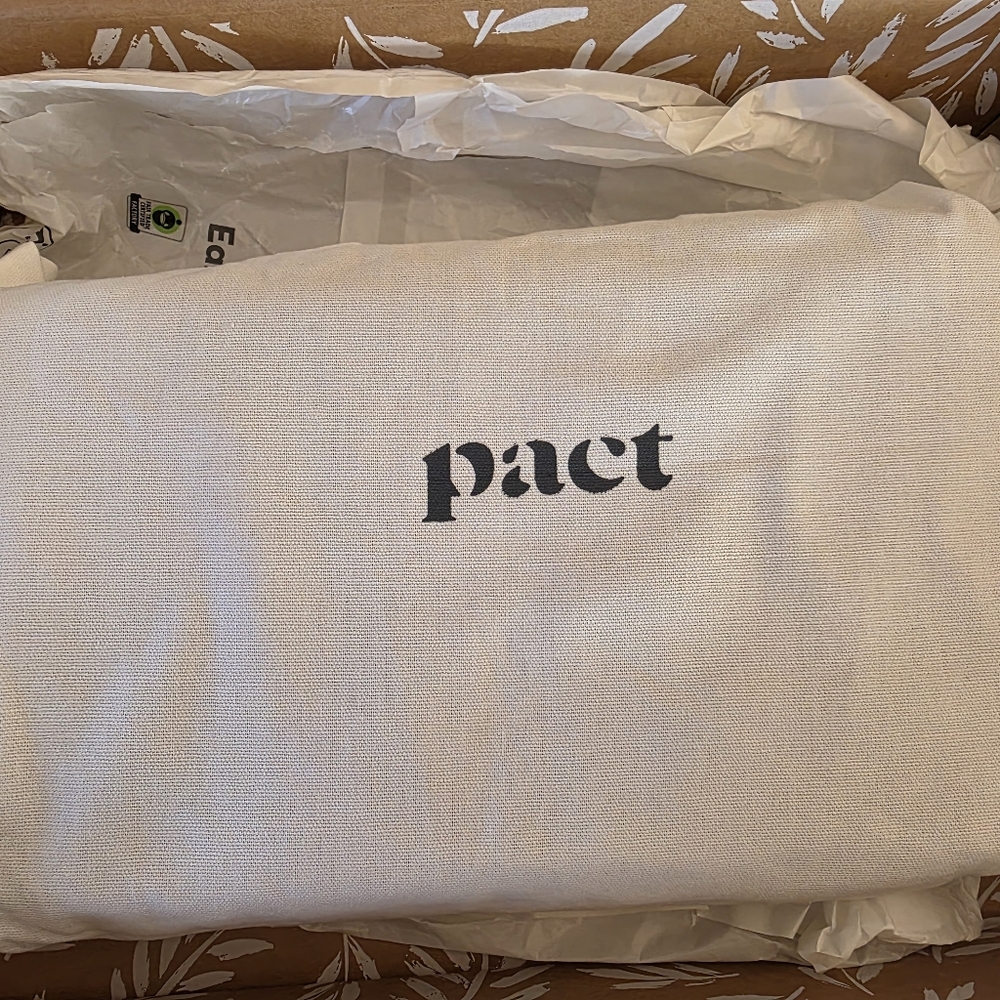 Pact Soft Dove Grey Sateen Duvet Cover Queen - Picture 5 of 6